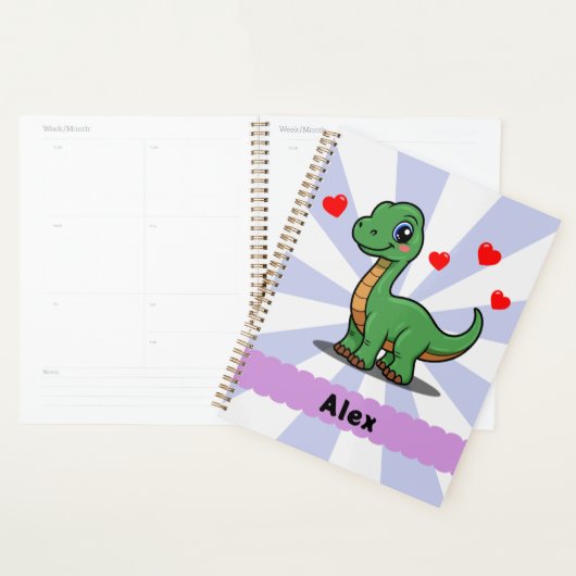 Persoonlijke Brachiosaurus Dinosaurus Planner (Display)