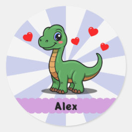 Persoonlijke Brachiosaurus Dinosaurus Stickers