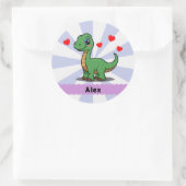 Persoonlijke Brachiosaurus Dinosaurus Stickers (Tas)