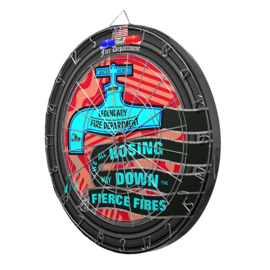 Persoonlijke brandslang dartbord (Voorkant Rechts)