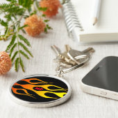 Persoonlijke brandvlam Sleutelhanger (Zijkant)