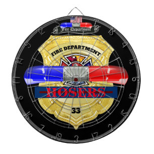 Persoonlijke brandweer Badge Dart Board Dartbord