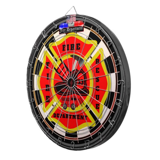 Persoonlijke brandweer Multi-Target Dartbord (Voorkant Rechts)
