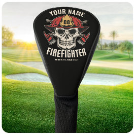 Persoonlijke Brandweer Skull Brandweerman Brandwee Golfheadcover