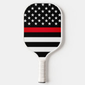 Persoonlijke brandweer Thin Red Line Pickleball Paddle (Achterkant)