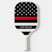 Persoonlijke brandweer Thin Red Line Pickleball Paddle (Voorkant)