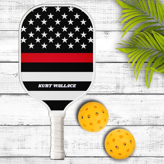Persoonlijke brandweer Thin Red Line Pickleball Paddle