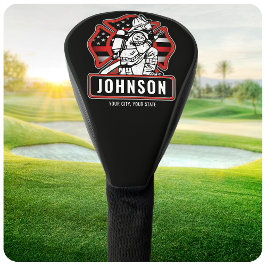 Persoonlijke brandweer Vuurweer Patriottische Vlag Golfheadcover