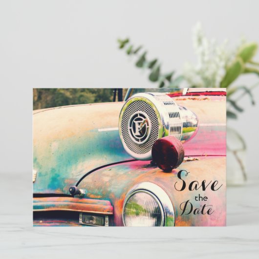 Persoonlijke brandweerlieden "sparen de Datum"Uitn Save The Date (Staand voorkant)