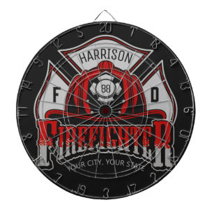 Persoonlijke brandweerman brandweerman Helm Fire R Dartbord