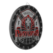 Persoonlijke brandweerman brandweerman Helm Fire R Dartbord (Voorkant Links)