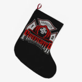 Persoonlijke brandweerman brandweerman Helm Fire R Grote Kerstsok (Voorkant (Hangend))