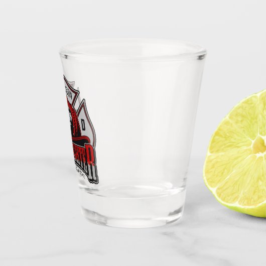 Persoonlijke brandweerman brandweerman Helm Fire R Shot Glas (Rechts)