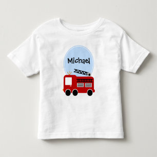 Persoonlijke brandweerman kinder shirts
