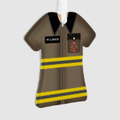 Persoonlijke brandweerman ornament (voorkant)