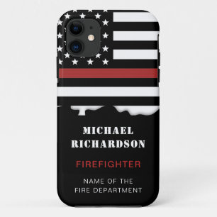 Persoonlijke brandweerman Thin Red Line brandweerr Case-Mate iPhone Case