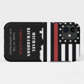 Persoonlijke brandweerman Thin Red Line brandweerr Case-Mate iPhone Case (Achterkant (horizontaal))