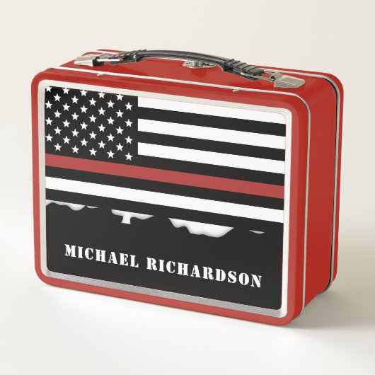 Persoonlijke brandweerman Thin Red Line Fire Rescu (Achterkant)