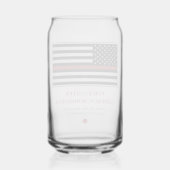 Persoonlijke brandweerman Thin Red Line Fire Rescu Blikvorm Glas (Achterkant)