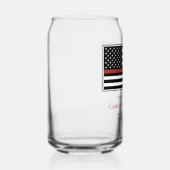 Persoonlijke brandweerman Thin Red Line Fire Rescu Blikvorm Glas (Rechts)