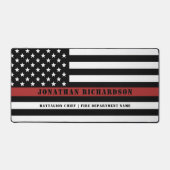 Persoonlijke brandweerman Thin Red Line Fire Rescu Bureaumat (Voorkant)