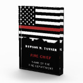 Persoonlijke brandweerman Thin Red Line Fire Rescu Fotoblokken (Rechts)