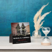 Persoonlijke brandweerman Thin Red Line Fire Rescu Fotoplaat (Insitu)