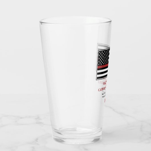 Persoonlijke brandweerman Thin Red Line Fire Rescu Glas (Rechts)