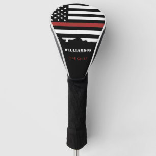 Persoonlijke brandweerman Thin Red Line Fire Rescu Golfheadcover