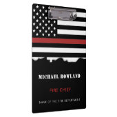 Persoonlijke brandweerman Thin Red Line Fire Rescu Klembord (Rechts)