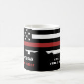 Persoonlijke brandweerman Thin Red Line Fire Rescu Koffiemok (Center)