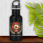 Persoonlijke brandweerman waterfles<br><div class="desc">Brandweerman's aandenken,  gepersonaliseerde waterfles. Perfect voor verjaardagen,  promoties,  afstuderen of pensioen.</div>
