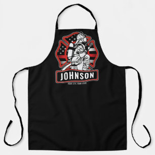 Persoonlijke brandweervlag brandweer patriottische schort