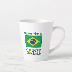 Persoonlijke Braziliaanse Vlag Klein Latte Mok