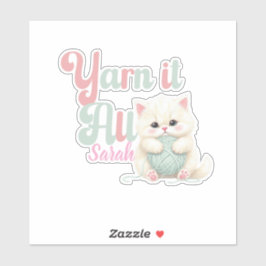 Persoonlijke Brei het allemaal sticker