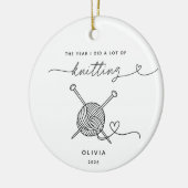 Persoonlijke Brei Kerst Ornament (Links)