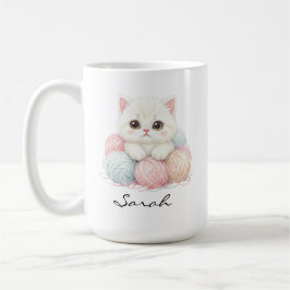 Persoonlijke Brei Kitten Koffiemok
