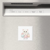 Persoonlijke Brei Kitten Magneet (Insitu (Vaatwasser))
