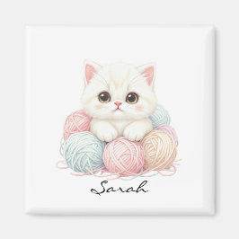 Persoonlijke Brei Kitten Magneet