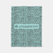 Persoonlijke Breipatroon Knus Fleece Deken (Voorkant)