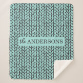 Persoonlijke Breipatroon Knus Fleece Deken (Voorkant)