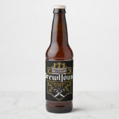 Persoonlijke BrewHouse Beste Ambachtelijke Bier Al Bier Etiket (Voorkant)