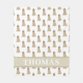 Persoonlijke briard fleece deken (Voorkant)