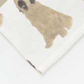 Persoonlijke briard fleece deken (Hoek)