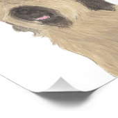 Persoonlijke briard foto afdruk (Hoek)