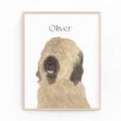 Persoonlijke briard foto afdruk