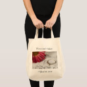 Persoonlijke bridal-Canvas tas - Daisy en Diamond (Voorkant (product))