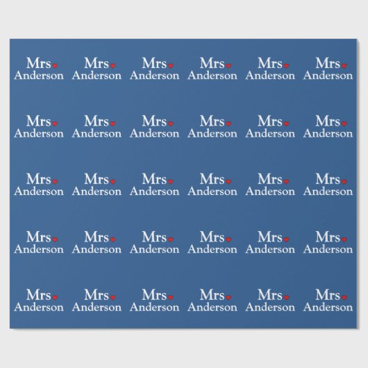 Persoonlijke bride cadeaupapier (Vlak)