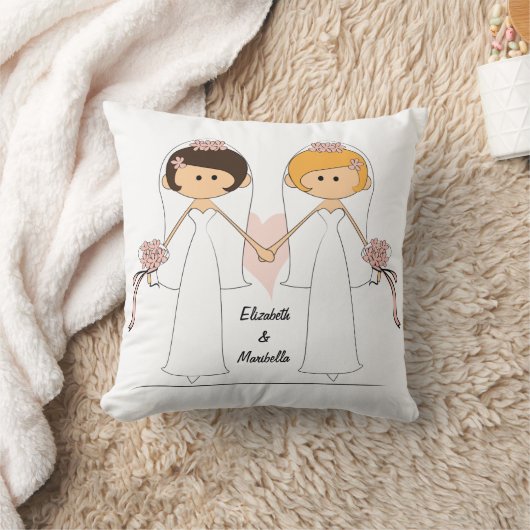 Persoonlijke bride en bride Pillow Kussen (Deken)