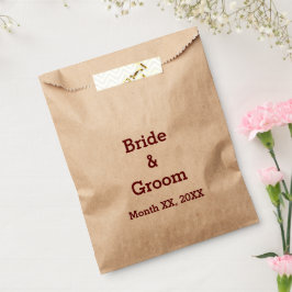 Persoonlijke bride- en bruideweddenschappen bedankzakje